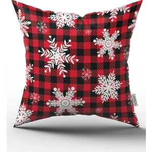 Cango Home Yılbaşı Temalı Dijital Baskılı Kırlent Yastık Kılıfı CGH302