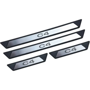 Citroen C4 2 Krom Kapı Eşik Koruması 2010-2017 4 Parça