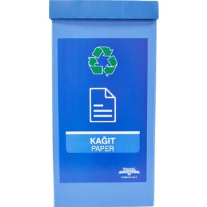 Gediz Plastik Ihsan Geri Dönüşüm Kutusu Sıfır Atık Kutusu Mavi