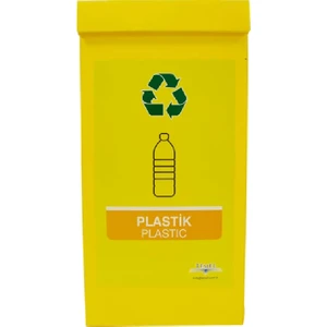 Gediz Plastik Ihsan Geri Dönüşüm Kutusu Sıfır Atık Kutusu Sarı