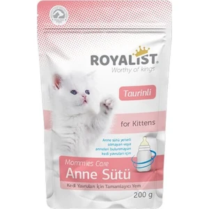 Taurinli Yavru Kediler Için Anne Sütü Ek Besin Takviyesi 200 gr