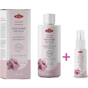 Gül Kürü Gülsuyu 150 ml + Gül Suyu Spreyi 50 ml