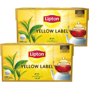 Yellow Label Demlik Poşet Çay 100 x 3,2 gr 2'li Set