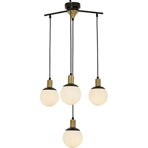 AVONNI AV-60273-4BSY Siyah Boyalı Modern Avize E27 Metal Cam 54cm