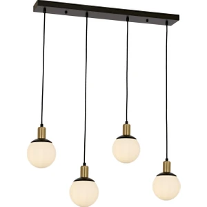 AVONNI AV-60273-4Y-BSY Siyah Boyalı Modern Avize E27 Metal Cam 80x15cm