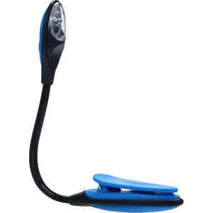 Mandallı Kitap Okuma LED Lamba Esnek Aydınlatma 26 cm - AL2498 Mavi