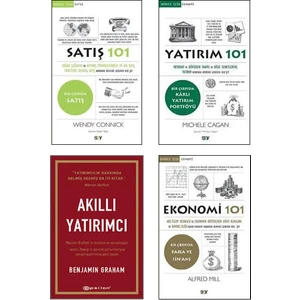 Satış - Yatırım - Ekonomi 4 Kitap Set - Satış 101 - Yatırım 101 - Ekonomi 101 - Akıllı Yatırımcı