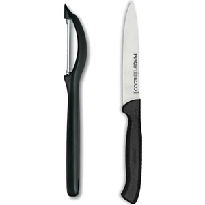 Iles Gurme Siyah Soyacak Ecco Sivri Sebze Bıçağı 12 cm 2'li Set