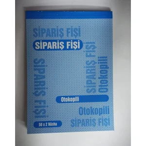 Sipariş Fişi Otokopili 022 2 Nüsha 12'li