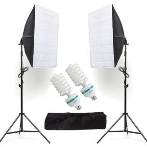 Video ve Fotoğraf 2li Softbox Seti Sürekli Işık 50X70