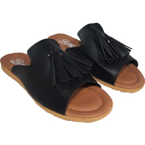 1211 Rahat Günlük Püsküllü  Kadın Terlik