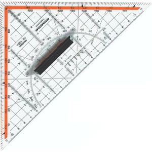 Modelist Santimli Gönyesi - Ölçekli Gönye Geoderi Üçgen Cetvel 32 cm