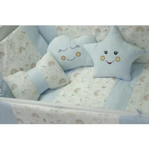 Kista Baby Bebek Uyku Seti Nevresim Takımı 60x120 Rainbow Mavi