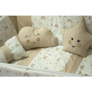 Kista Baby Bebek Uyku Seti Nevresim Takımı 60x120 Rainbow Kahverengi