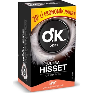 Ultra Hisset Prezervatif 20'li