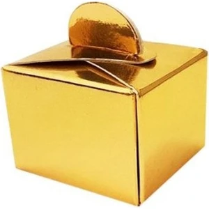 Ofis Malzemesi Altın Kare Lokum Kutusu 50'li