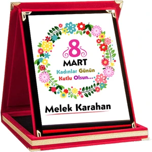 Nil Hediye 8 Mart Dünya Kadınlar Gününe Özel Plaket