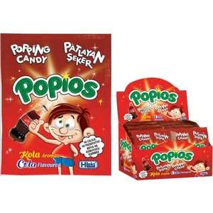 Patlayan Şeker Popios Kolalı 4 gr x 40'lı