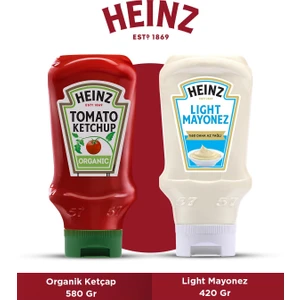 Organik Ketçap 580 gr ve Light Mayonez 420 gr Ikili Set