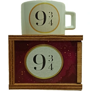 3GEN Store Ahşap Kutulu Kupa Bardak - Harry Potter 9 3/4 Istasyon