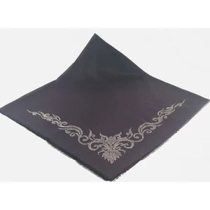 Mom Collection Taşlı Lüx Eşarp Mor Şahmeran Desen