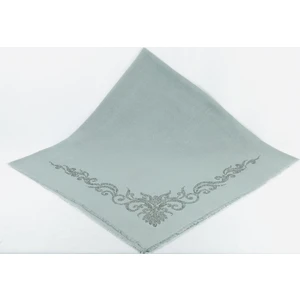 Mom Collection Taşlı Lüx Eşarp Gri Şahmeran Desen