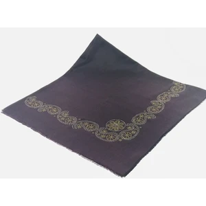 Mom Collection Taşlı Lüx Eşarp Mor Şal Desen