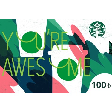 Starbucks Muhtesemsin Hediye Karti 100tl Fiyati