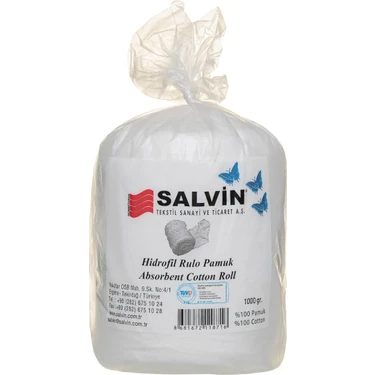 Salvin Hidrofil Rulo Pamuk 1 kg 1000