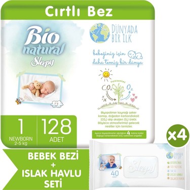 sleepy bio bebek bezi 1 numara yenidogan 128 li 4 x 40 fiyati