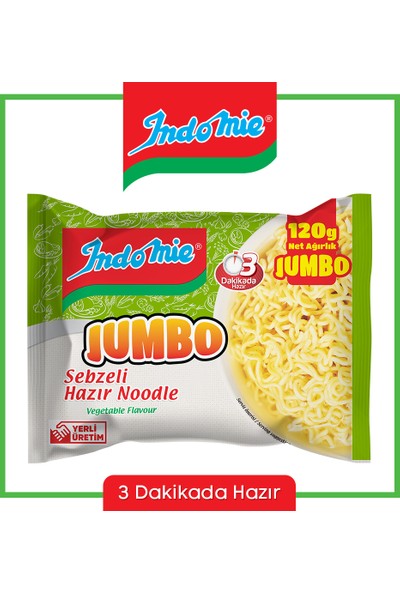 Indomie Sebzeli Jumbo Noodle 120 gr x 40