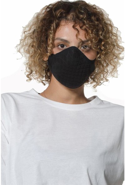 Oxyofficial Değiştirilebilir 3 Adet Aktif Karbon Filtreli Siyah Yıkanabilir Maske