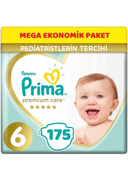 Premium Care Bebek Bezi Beden:6 (13+ Kg) Extra Large 175'LI