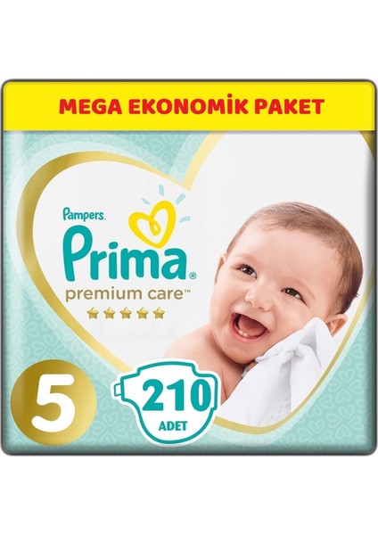 Premium Care Bebek Bezi Beden:5 (11-16 Kg) Junior 210'LU