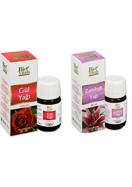 Gül ve Zambak Bitkisel Yağı Seti
