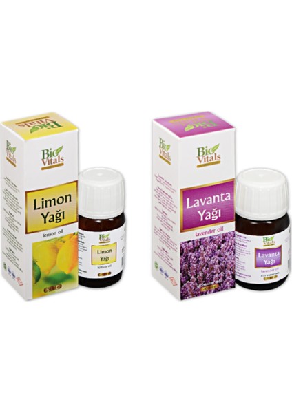 Limon ve Lavanta Bitkisel Yağı Seti