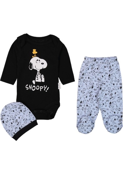 Snoopy Badili 3 Parça Erkek Bebek Takım 111913