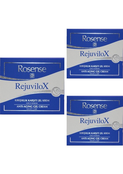 Rejuvilox Anti-Aging Gece Kremi 50 ml x 3 Adet