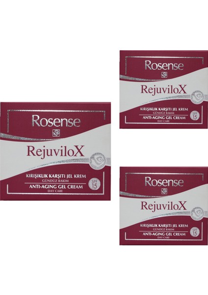 Rejuvilox Anti-Aging Gündüz Kremi 50 ml x 3 Adet