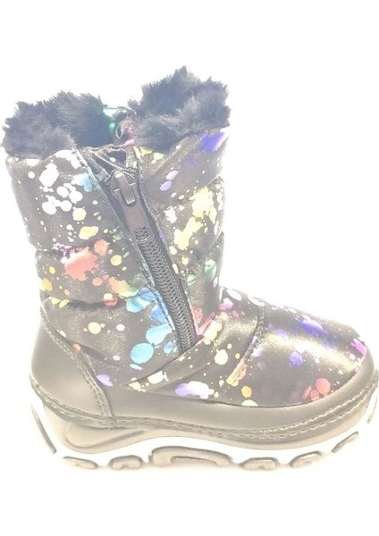 BUCK1002-DAL Black Colorful BUCK1002 Carso Shıny Kışlık Kar Botu