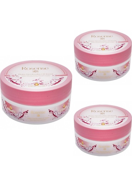 El ve Vücut Kremi Kavanoz 150ML x 3 Adet