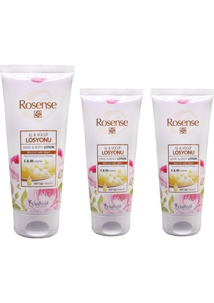 El ve Vücut Losyonu 200ML x 3 Adet