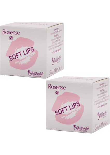 Soft Lips Dudak Vazelini 5 ml x 2 Adet