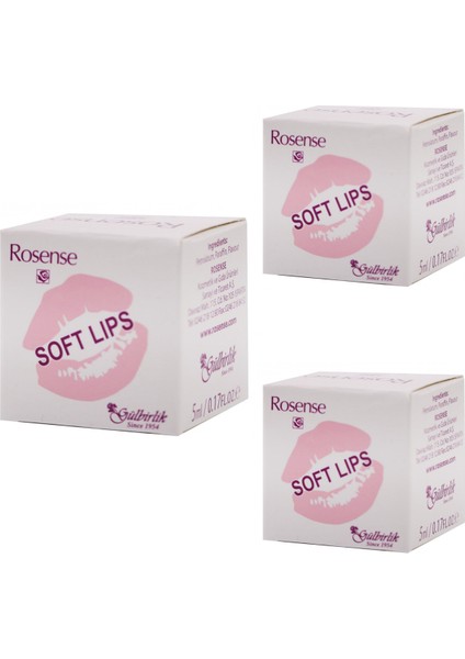 Soft Lips Dudak Vazelini 5 ml x 3 Adet