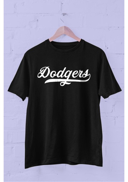 Dodgers Baskılı Bisiklet Yaka Erkek Tişört