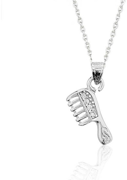 Gümüşhane Silver Gümüş Tarak Kadın Kolye