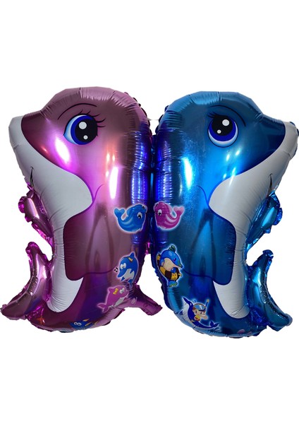 Yunus Figürlü Folyo - Folyo Balon - 18 Inç - 5 ADET