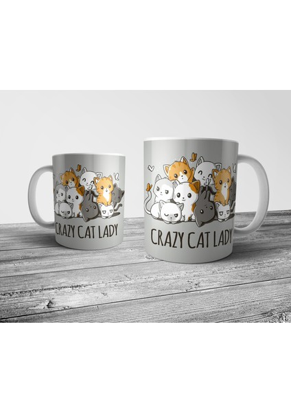Crazy Cat Lady - Kedi Kupa Bardak