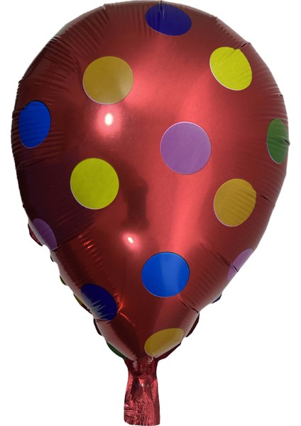 Puantiyeli Folyo Balon - 18 Inç - 5 ADET