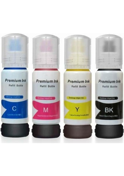 Premium® 103 Ecotank L5190 Uyumlu 4 Renk Mürekkep Seti